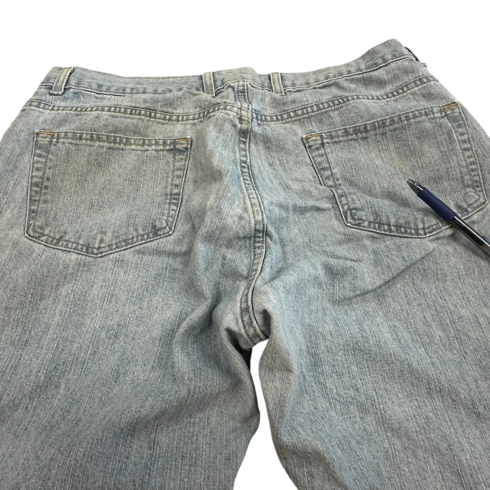 Men’s light‎ fade vintage Red camel denim jeans boot cut jeans size 38/34
